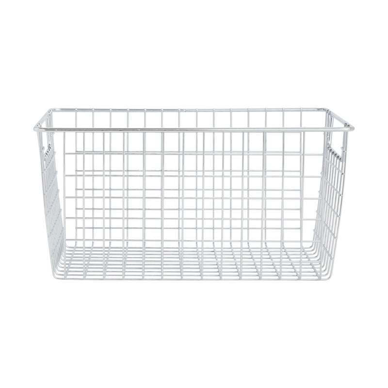 Stackable Wire Baskets for Storage, Pantry, Closet, Bathroom Organization (12 x 9 x 6 in, 4 Pack)