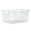 Stackable Wire Baskets for Storage, Pantry, Closet, Bathroom Organization (12 x 9 x 6 in, 4 Pack)