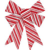 Christmas Bows for Gift Wrapping, Candy Cane Stripes (Red, White, 8.5 x 10 in, 6 Pack)