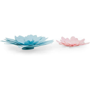 3D Flower Wall Decor for Baby Shower or Wedding (Pink and Blue, 7 Pieces)