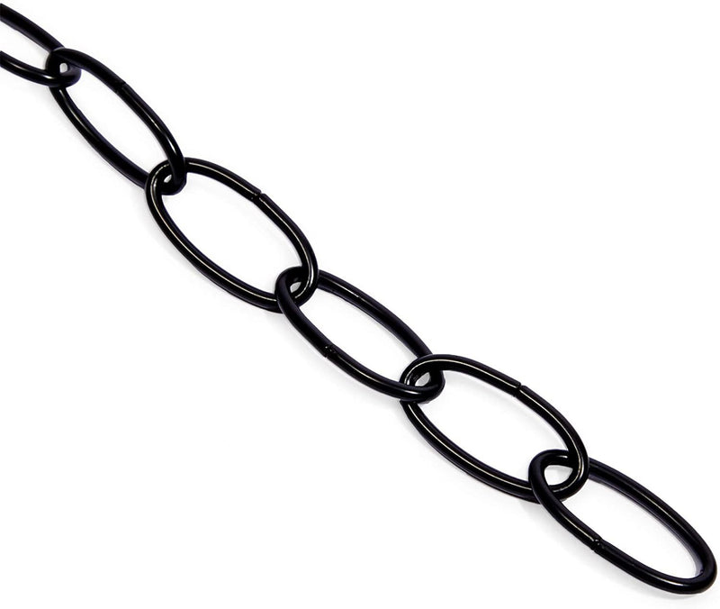 6 Pack Metal Hanging Chains for Pots, Plants, Planters, and Bird Feeders, Black, 36 in.