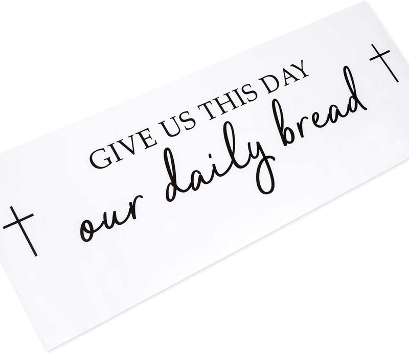 Kitchen Wall Stickers Wall Decals Decor, Give Us This Day Our Daily Bread (25 x 9 Inches)