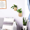 2 Pack Woven Cotton Rope Basket, Hanging Flower Planter Pots for Indoor Plants, Brown