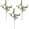 3 Pack Artificial Eucalyptus Garland Stems with Silver Dollar Leaves, Branches for Wedding Decorations (25 in)