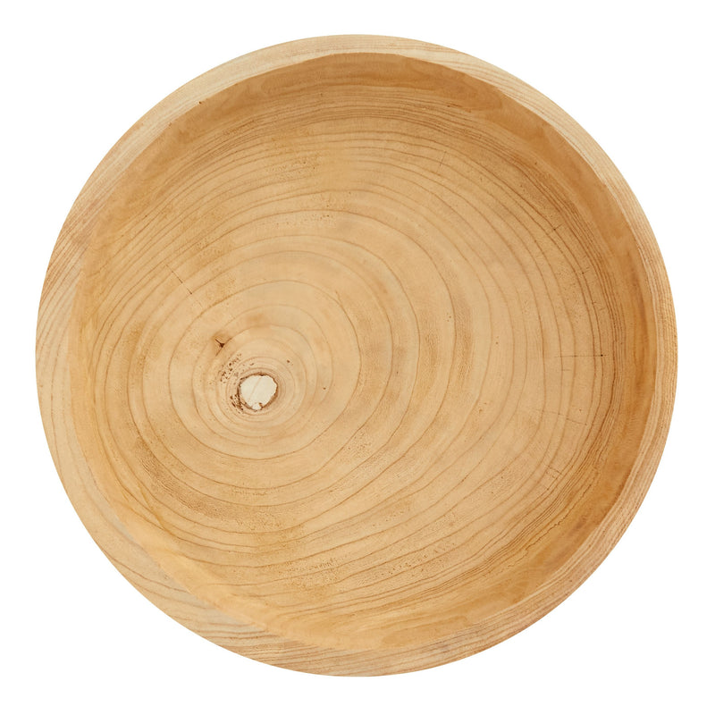 Decorative Round Wooden Trays for Decor, Coffee Tables, Rustic Home Decorations (18 x 3 In)