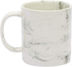 White Marble Ceramic Coffee Mug, Letter C for Monogrammed Gift (11 oz)