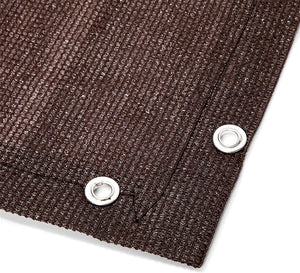 Privacy Screen and Plastic Twisting Ties for Patio Balcony  (3x4 Feet, Brown, 2 Pack)