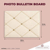 Photo Bulletin Board, Linen Memory Board for Pictures (16 x 12 Inches)