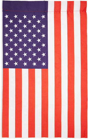 Farmlyn Creek USA Garden Flag with Stand, Patriotic American Outdoor Decor (16.4 x 35.5 in)