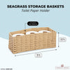 Farmlyn Creek Seagrass Storage Basket for Bathroom Paper Holder (15 x 6 x 5.5 in)