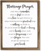 Farmlyn Creek Religious Home Decor, Marriage Prayer (11.75 x 15 Inches)