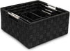 Farmlyn Creek Black Drawer Organizers, Woven Storage Baskets Set (6 Sizes, 7 Pieces)