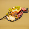 Slate Cheese Board Plate, Pineapple Design (Black, 6 x 12 Inches)
