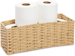 Farmlyn Creek Seagrass Storage Basket for Bathroom Paper Holder (15 x 6 x 5.5 in)