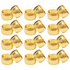 Gold Napkin Rings, Set of 12 for Dining Table (Metal, 1.8 Inches)