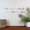 Removable Kitchen Wall Stickers, Bless Food, Family, Love Between Us Decals (24.5 x 9 In)