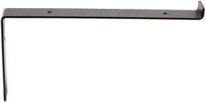 4 Pack Metal Shelf Brackets & Hardware for Shelving & Home Decor, Black, 12 x 1.5 x 5.7 in.