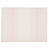 Set of 6 Placemats 13 x 17 in, Beige Pink Striped Washable Place Mats for Kitchen & Dining Table Decoration