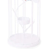 Bird Cage Decorative Tealight Candle Holder (White, 3.9 x 10.7 in)