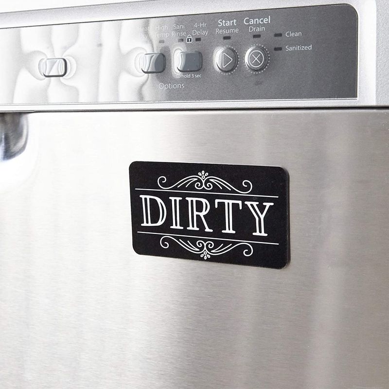 Dishwasher magnet, clean and dirty sign (german!) Magnet for Sale by Julia  Syrykh