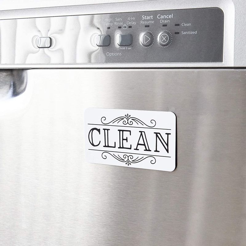 CLEAN DIRTY MAGNET, Farmhouse Dishwasher Magnet, Strong Engraved Plywo –  Laser in the Loft