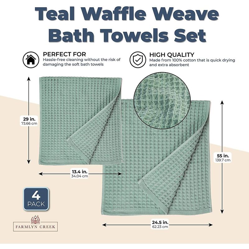 Waffle Weave Microfiber Set  Towel Microfiber Towel Set