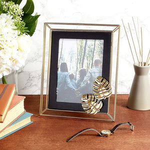 Farmlyn Creek Gold Metal Picture Frame for 5 x 7 Inch Photos (8 x 10 in)