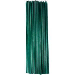 100 Bamboo Garden Stakes with 25 Yards Flower Tape (Green, 101 Pieces)
