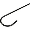Black Stainless Steel S Hooks, Metal Plant Hangers (12 Inches, 6 Pack)