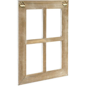 White Window Frame Farmhouse Wall Decor (11 x 15 Inches, 2 Pack)