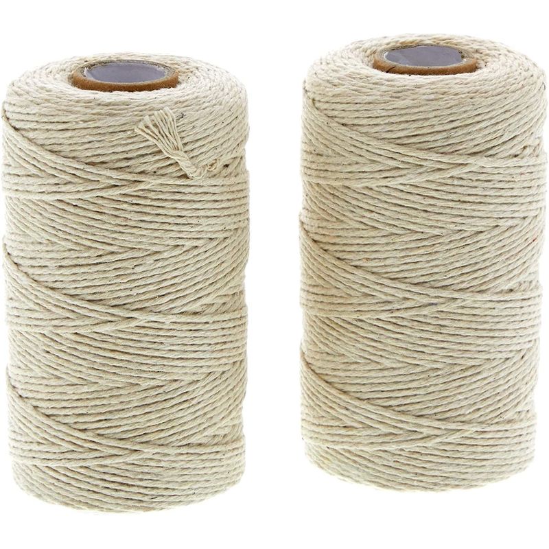 Cotton String for Crafts, Jute Butchers and Bakers Twine (500 Feet, 2 –  Farmlyn Creek