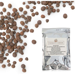 Hydroponic Clay Pebbles for Gardening, Leca Balls (Brown, 3 Sizes, 3 Lbs)