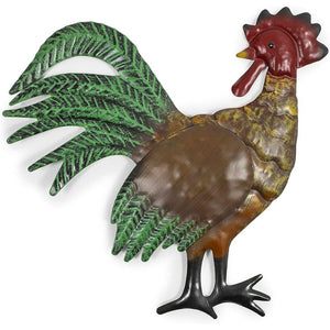 French Country Metal Rooster Trio for Barn Wall Decor (11.5 In, 3 Pack)