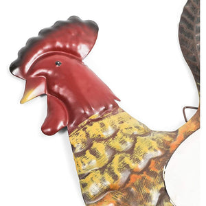French Country Metal Rooster Trio for Barn Wall Decor (11.5 In, 3 Pack)