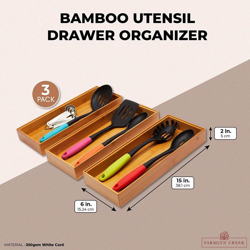 Bamboo Drawer Organizers