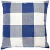 Farmlyn Creek Blue Plaid Throw Pillow Covers, Rustic Home Decor (18 x 18 in, 2 Pack)