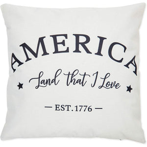 Farmlyn Creek Decorative Throw Pillow Covers, Patriotic Home Decor (18 x 18 in, 4 Pack)