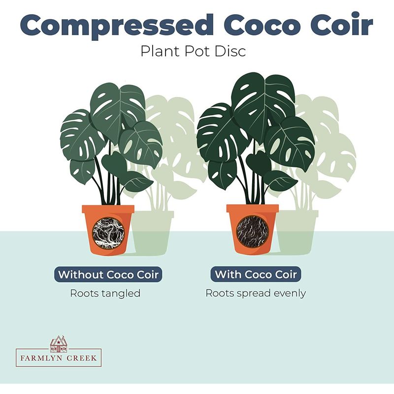 Compressed Coco Coir Block (12 x 12 x 4.5 in, 5kg)
