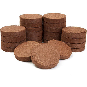 Coco Coir Pellets, Soil Disks (70 mm, 24 Pack)