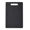 2 Pack Small Plastic Cutting Boards for Kitchen with Handles for Food, Fruits, Vegetables (Black, 7.7 x 11.6 In)