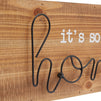 Rustic Wooden Farmhouse Wall Decor, It's So Good to Be Home (15 x 6.5 in)