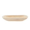 Handmade Wooden Dough Bowls for Decor, Oval Paulownia Wood Centerpiece (17 x 6 x 3 In)